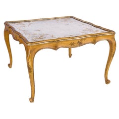 Chinoiserie Eglomise Mirrored Cocktail Table