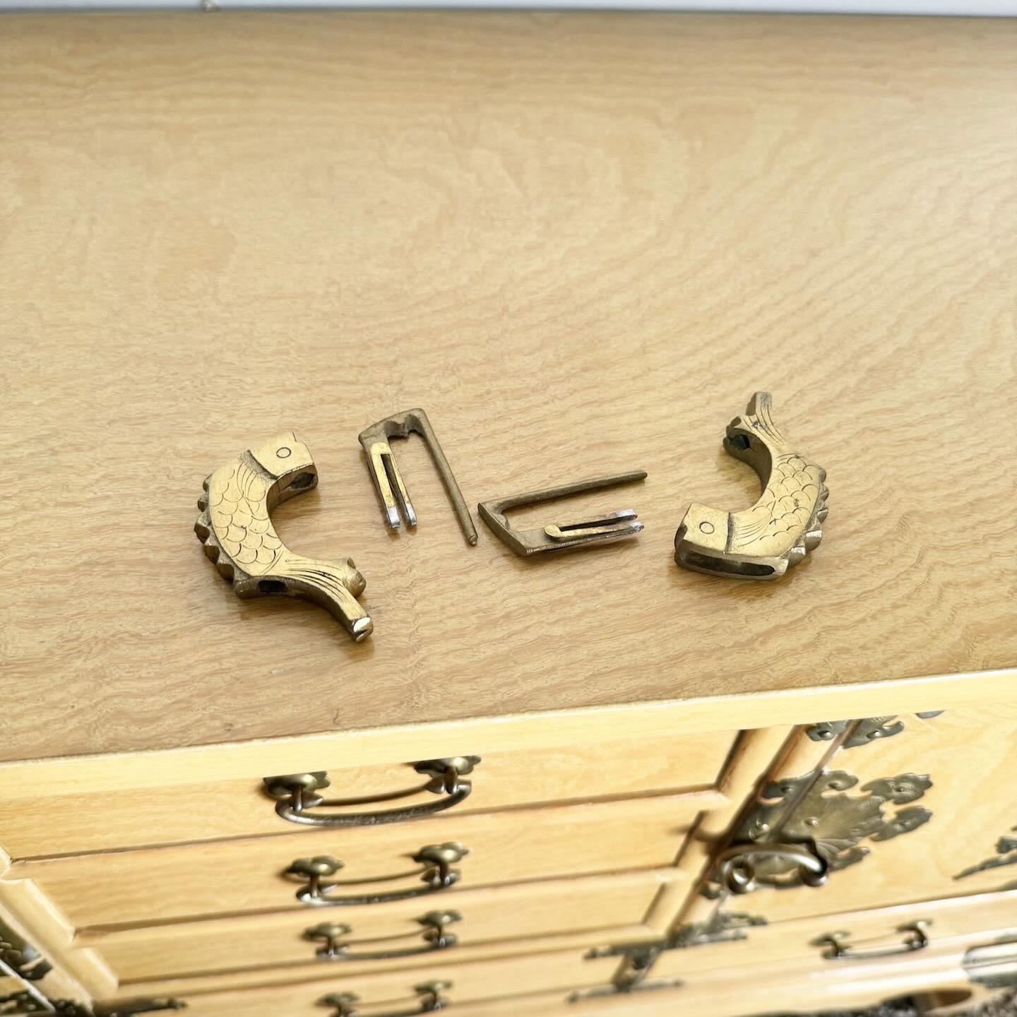 20th Century Chinoiserie Elm High Point Altar/Chest/Sideboard For Sale