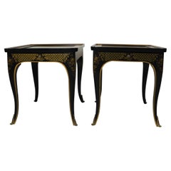 Chinoiserie End Table by Drexel S/2 Chinoiserie End Table by Drexel S/2