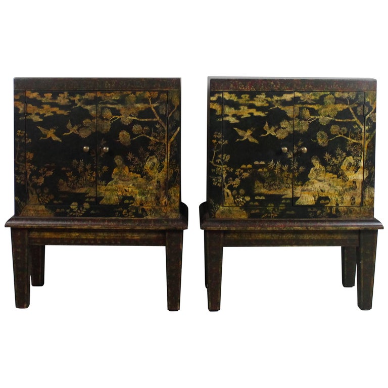 Chinoiserie End Tables For Sale at 1stDibs