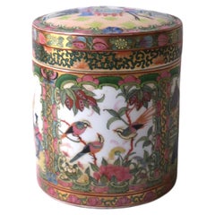 Vintage Chinoiserie Famille Rose Decorative Box 