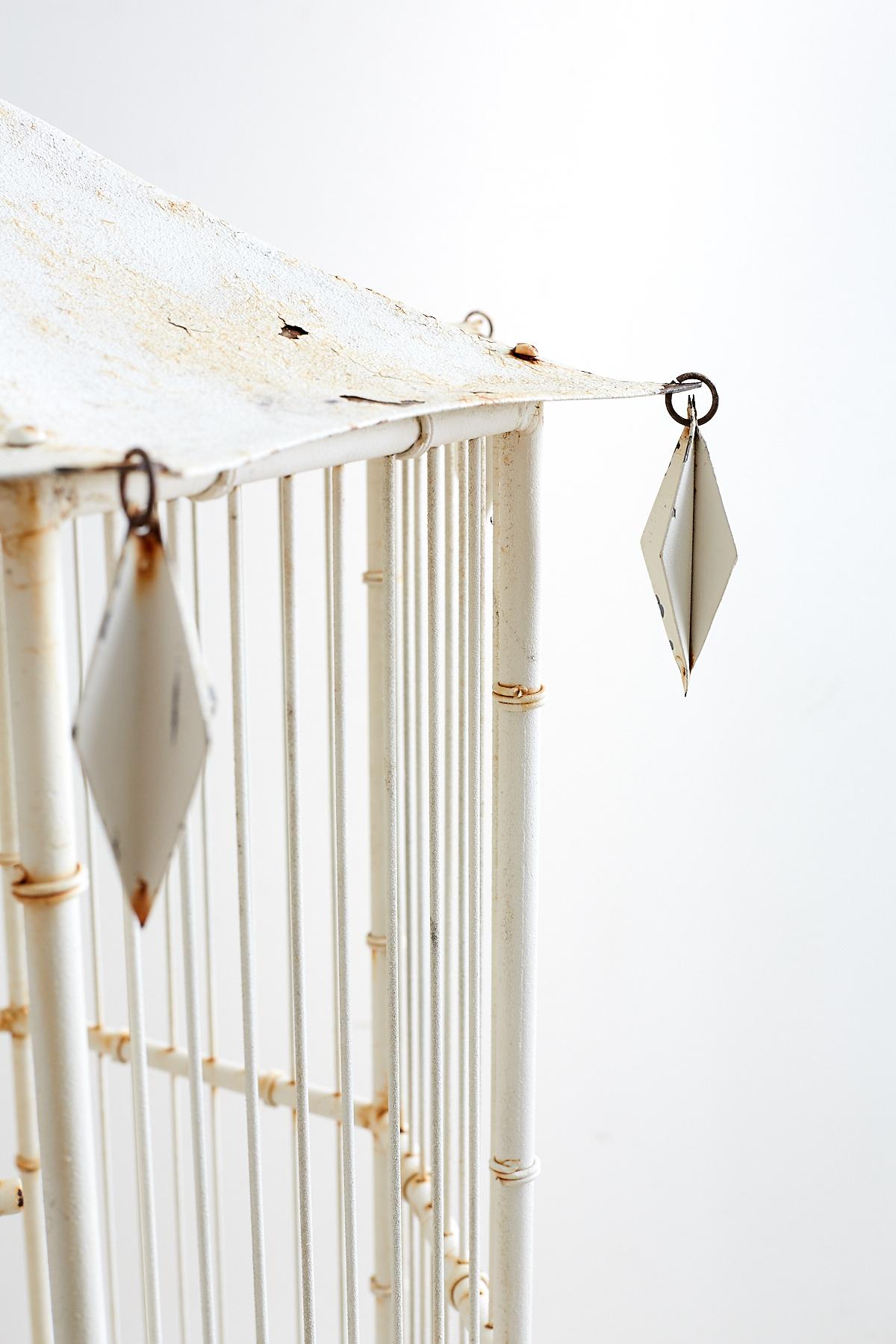 cage oiseau bambou