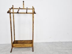Chinoiserie Faux Bamboo Umbrella Stand, 1960s