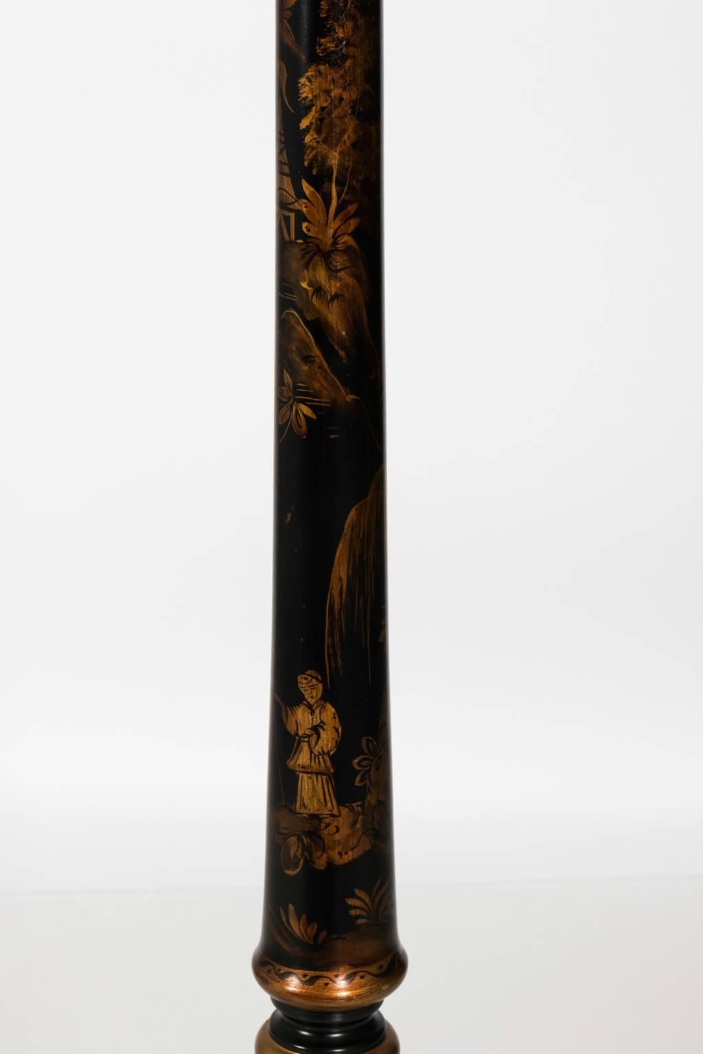 Painted Chinoiserie Floor Lamp