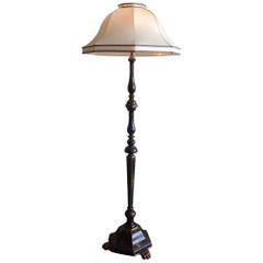 Chinoiserie Floor Lamp With Custom Shade