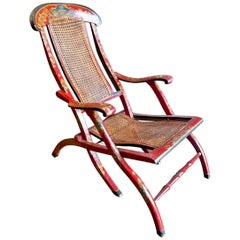 Chinoiserie Folding Chairs, 19th Century