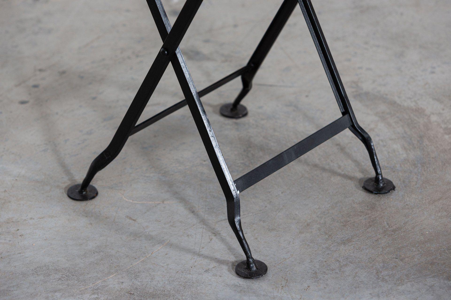 Chinoiserie Folding Iron Side Table For Sale 7