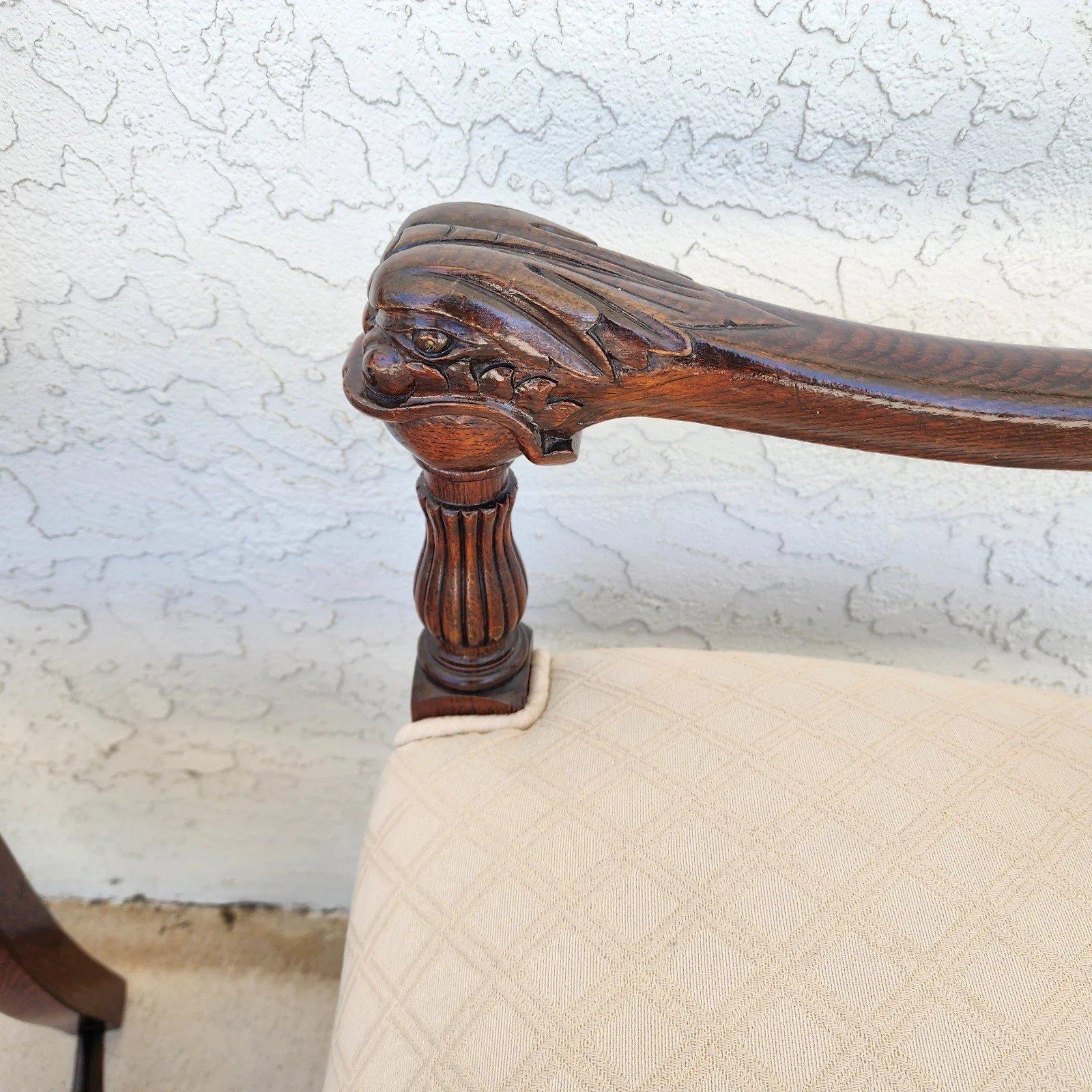 Poltroncine Chinoiserie Foo Dog Coppia di poltrone Mid Century in vendita 4
