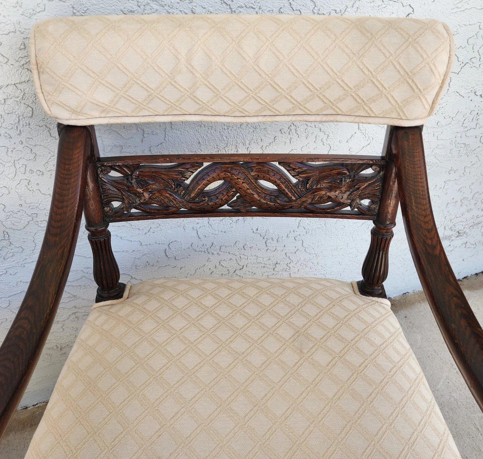 Poltroncine Chinoiserie Foo Dog Coppia di poltrone Mid Century in vendita 7