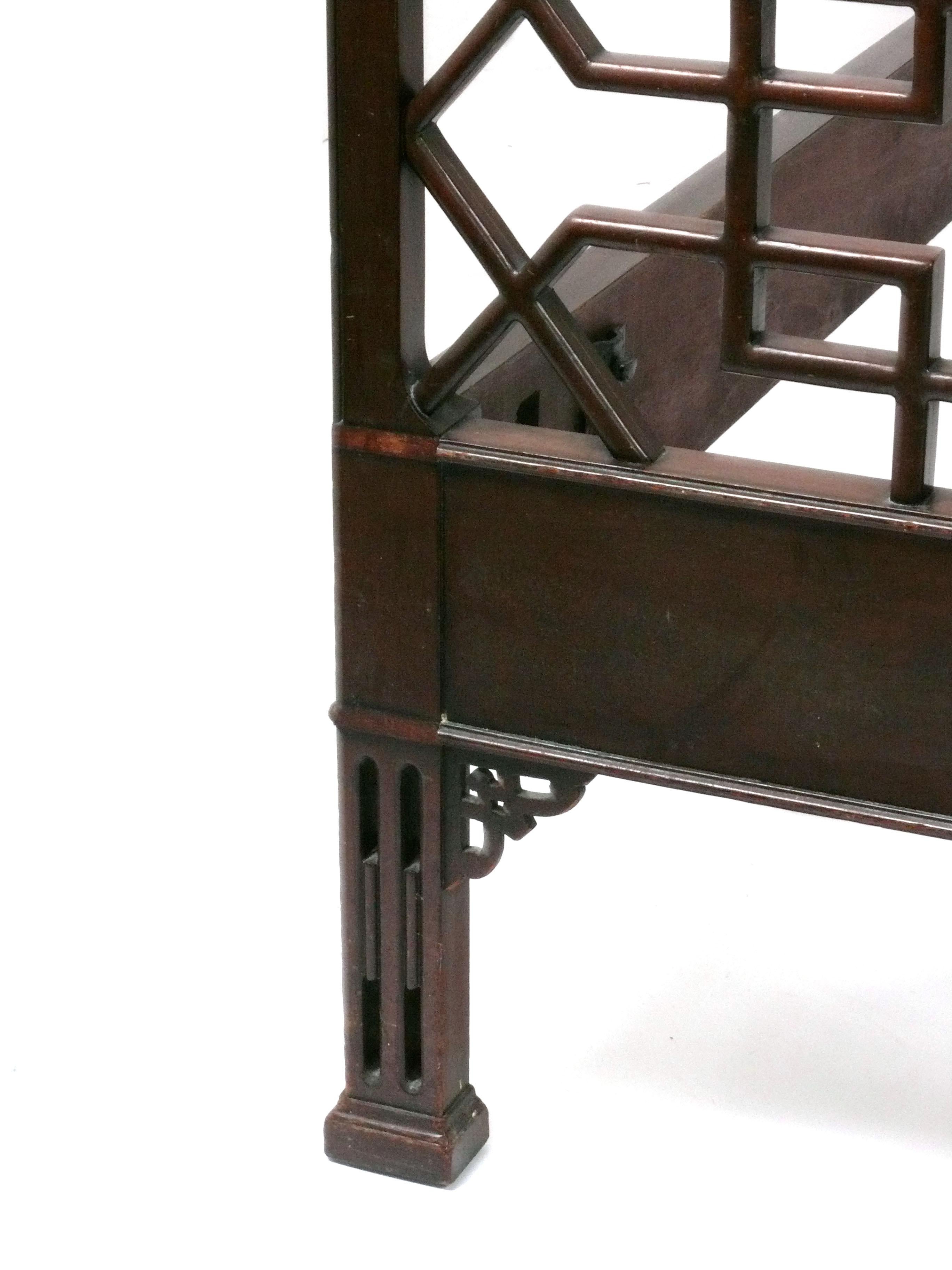 Mid-20th Century Chinoiserie Fretwork Twin Beds