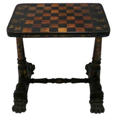 Vintage Chinoiserie Games Table 