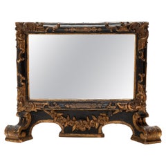 Espejo de mesa dorado de Chinoiserie, c. 1900