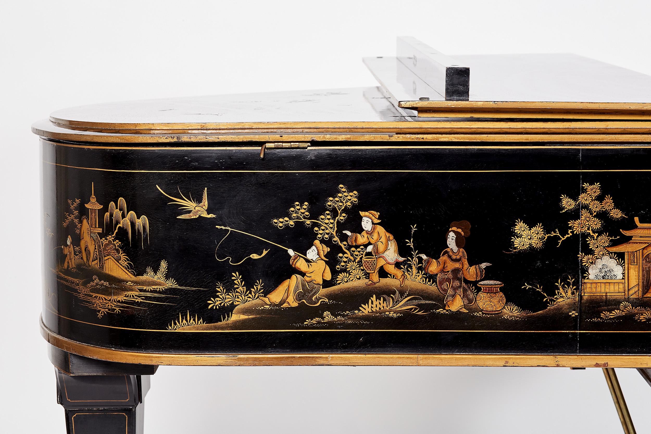Pianoforte a coda Chinoiserie di Rogers and Sons Londra in vendita 2