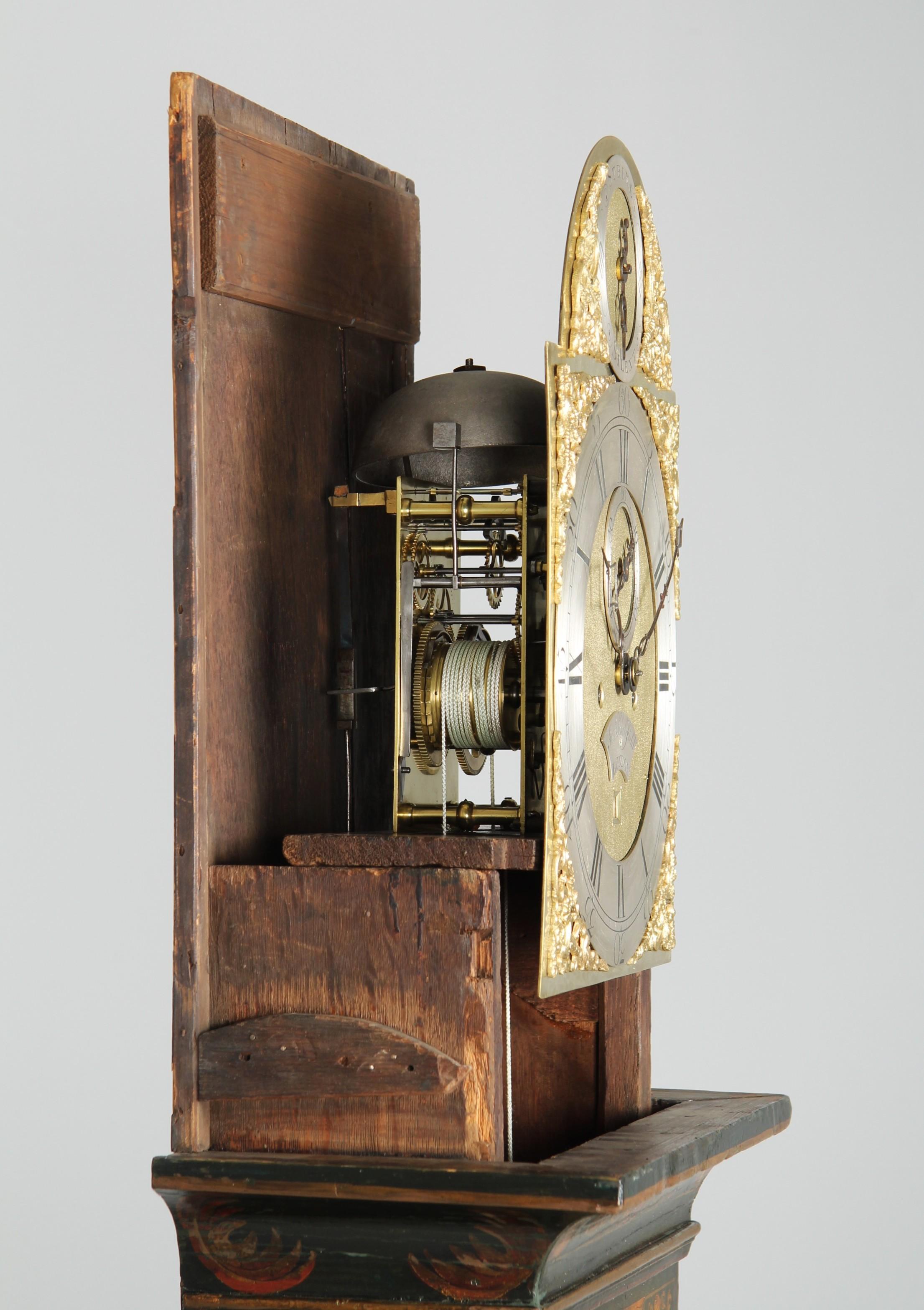 Chinoiserie Grandfather Clock, England, London, Mid-18th Century, Longcase Clock For Sale 4