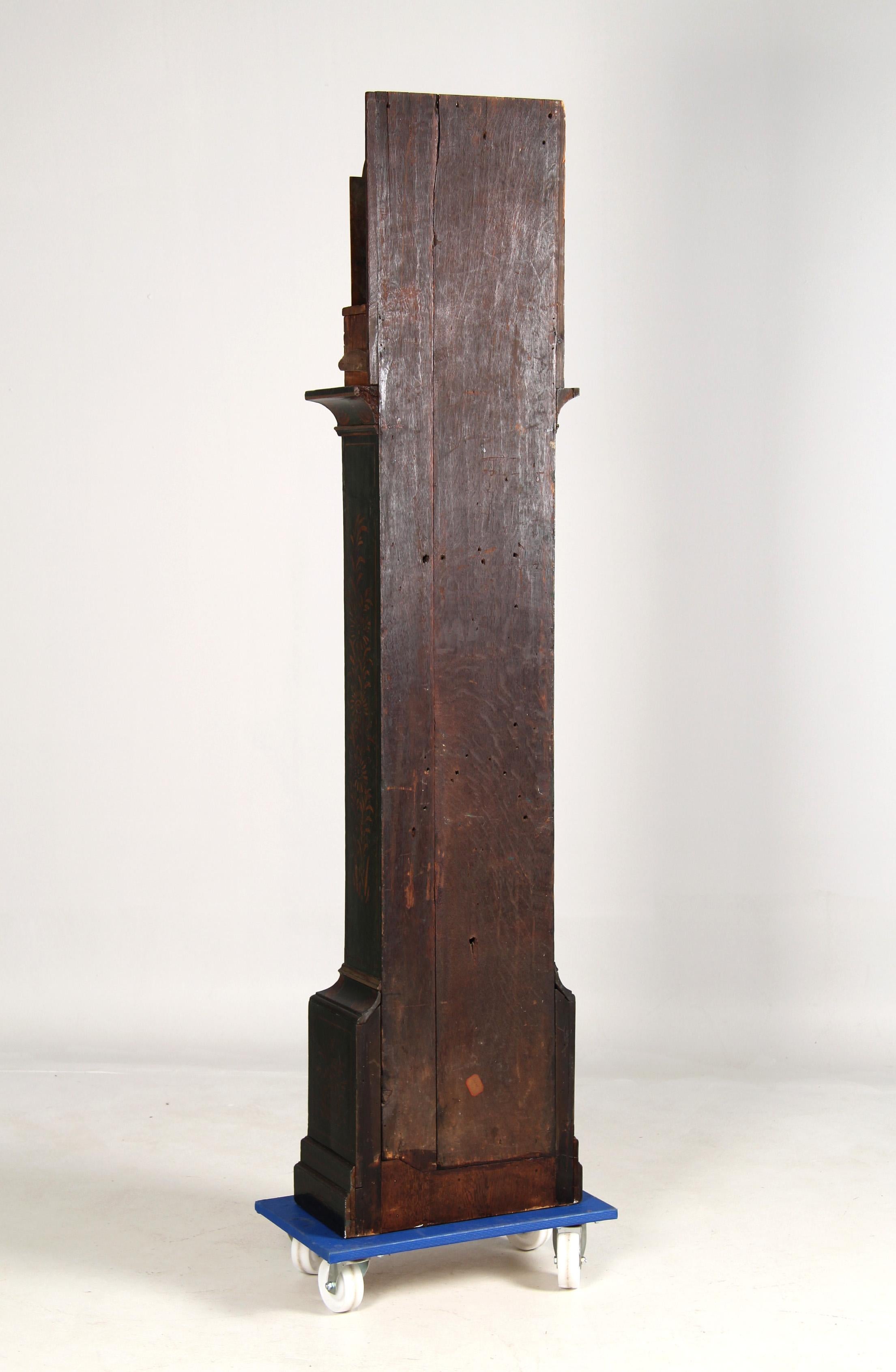 Chinoiserie Grandfather Clock, England, London, Mid-18th Century, Longcase Clock For Sale 7