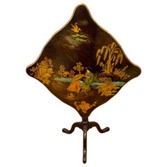 Chinoiserie Hand Painted Tilt-Top Tea Table 