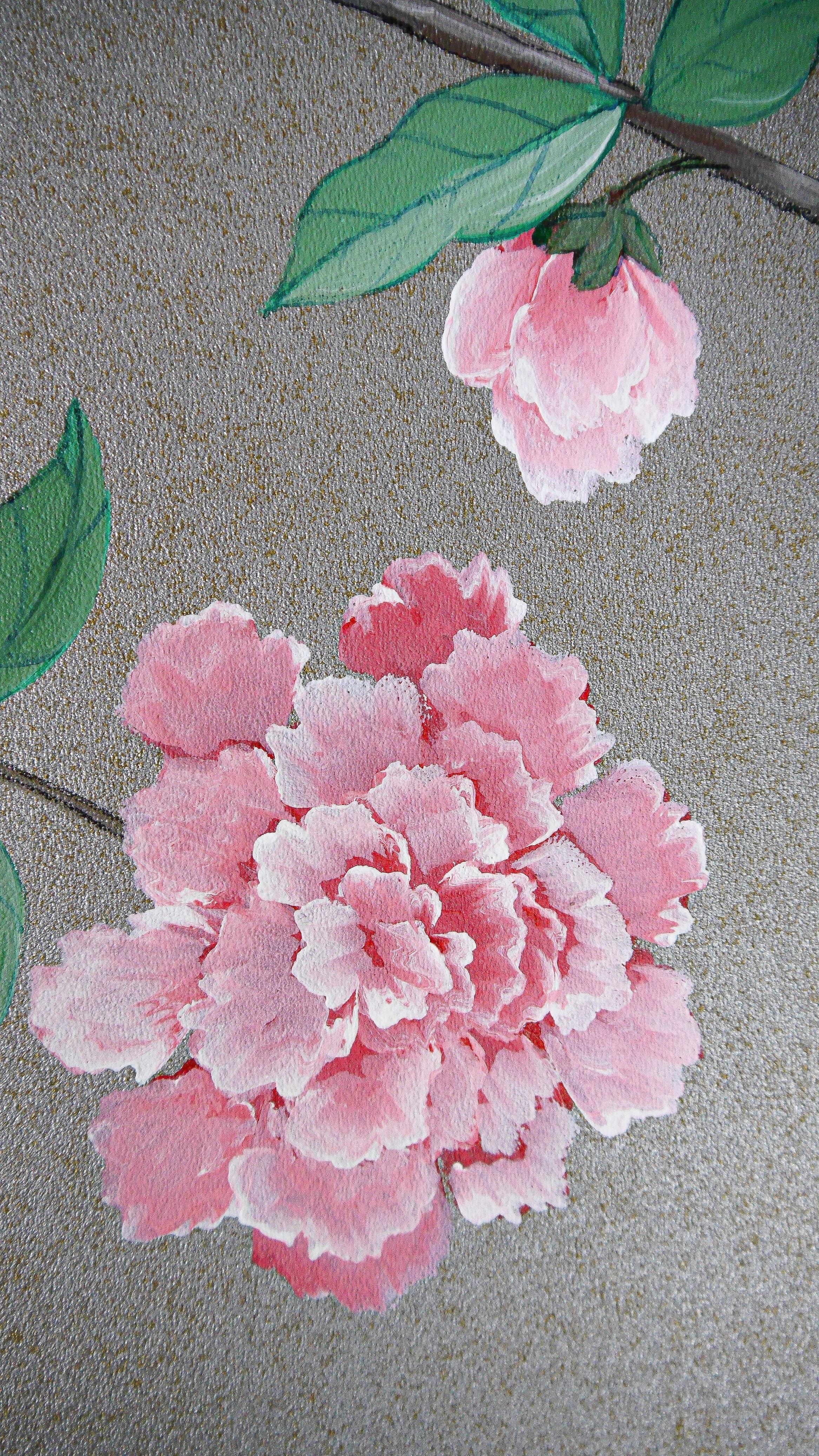 Hand-Painted Chinoiserie Handpainted Chinese Panel 19th Century Berkeley For Sale