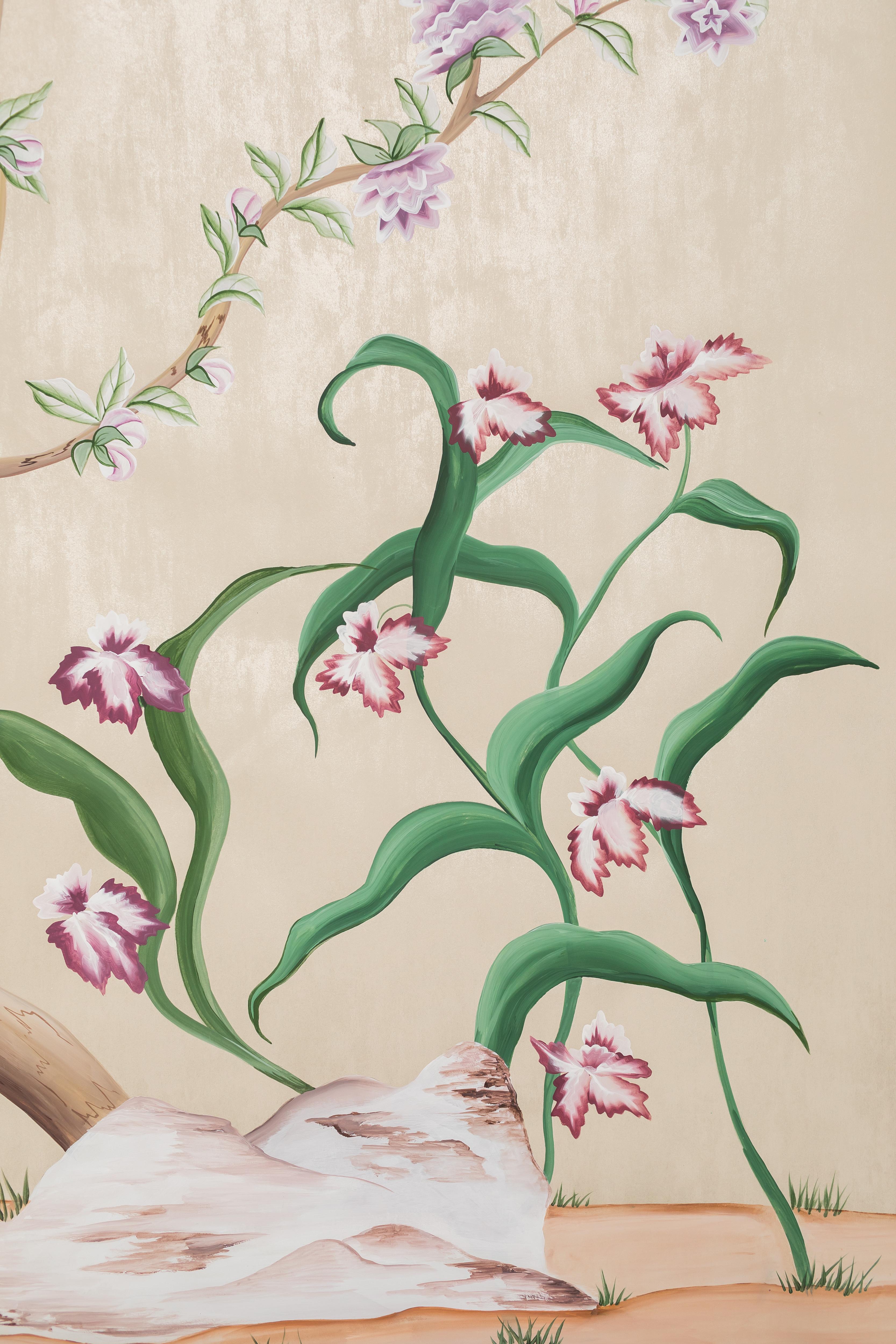 Allemand Bridgerton - Peinture chinoise peinte à la main - Hommage à Danbury en vente