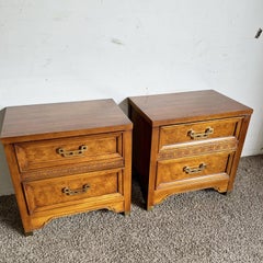 Chinoiserie Henry Link “Mandarin” Nightstands by Lexington - a Pair