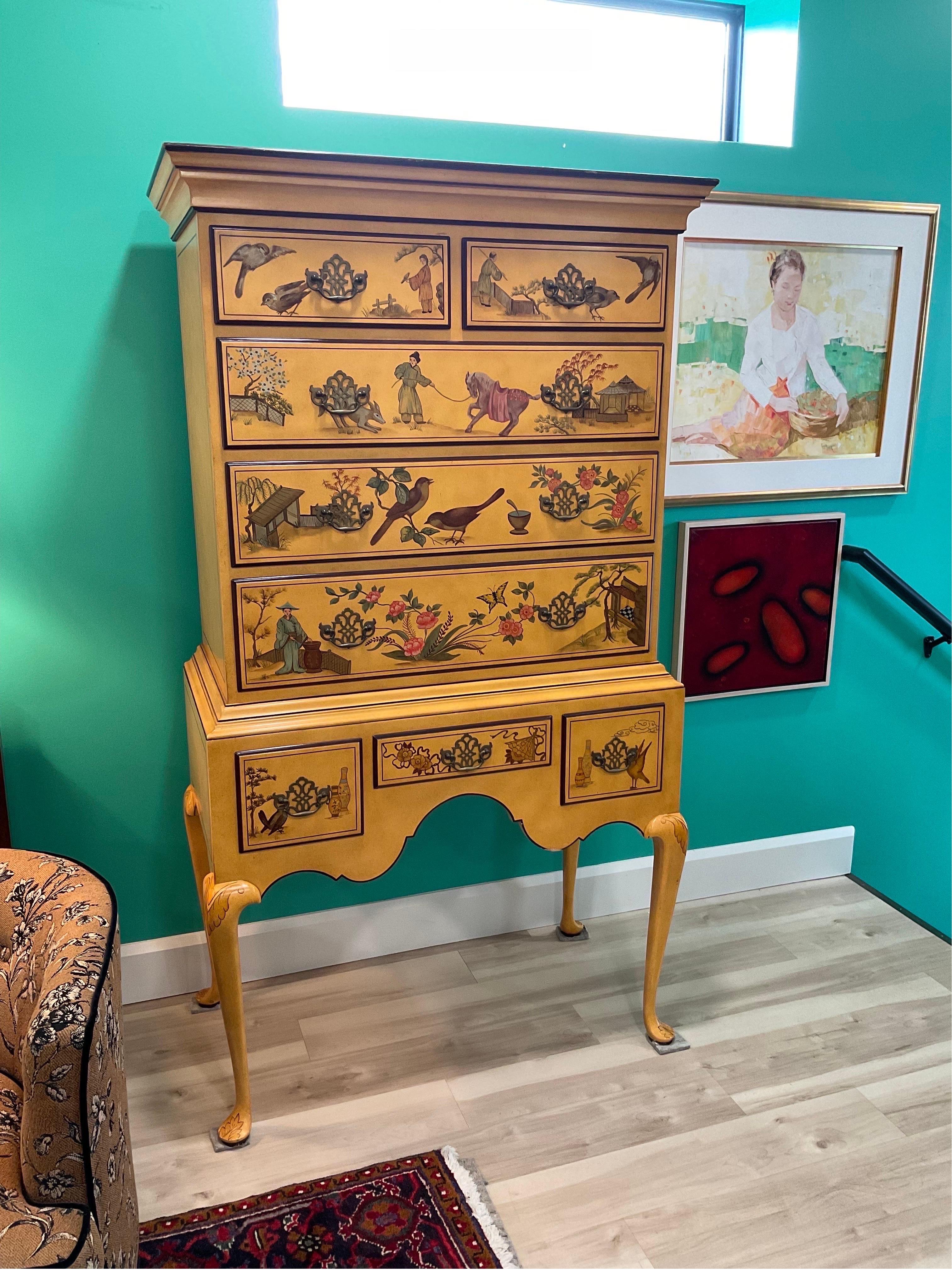 Chinoiserie Highboy from Baker Furniture  For Sale 3