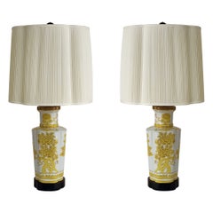 Chinoiserie Imari Porcelain Table Lamps by Marbro Company