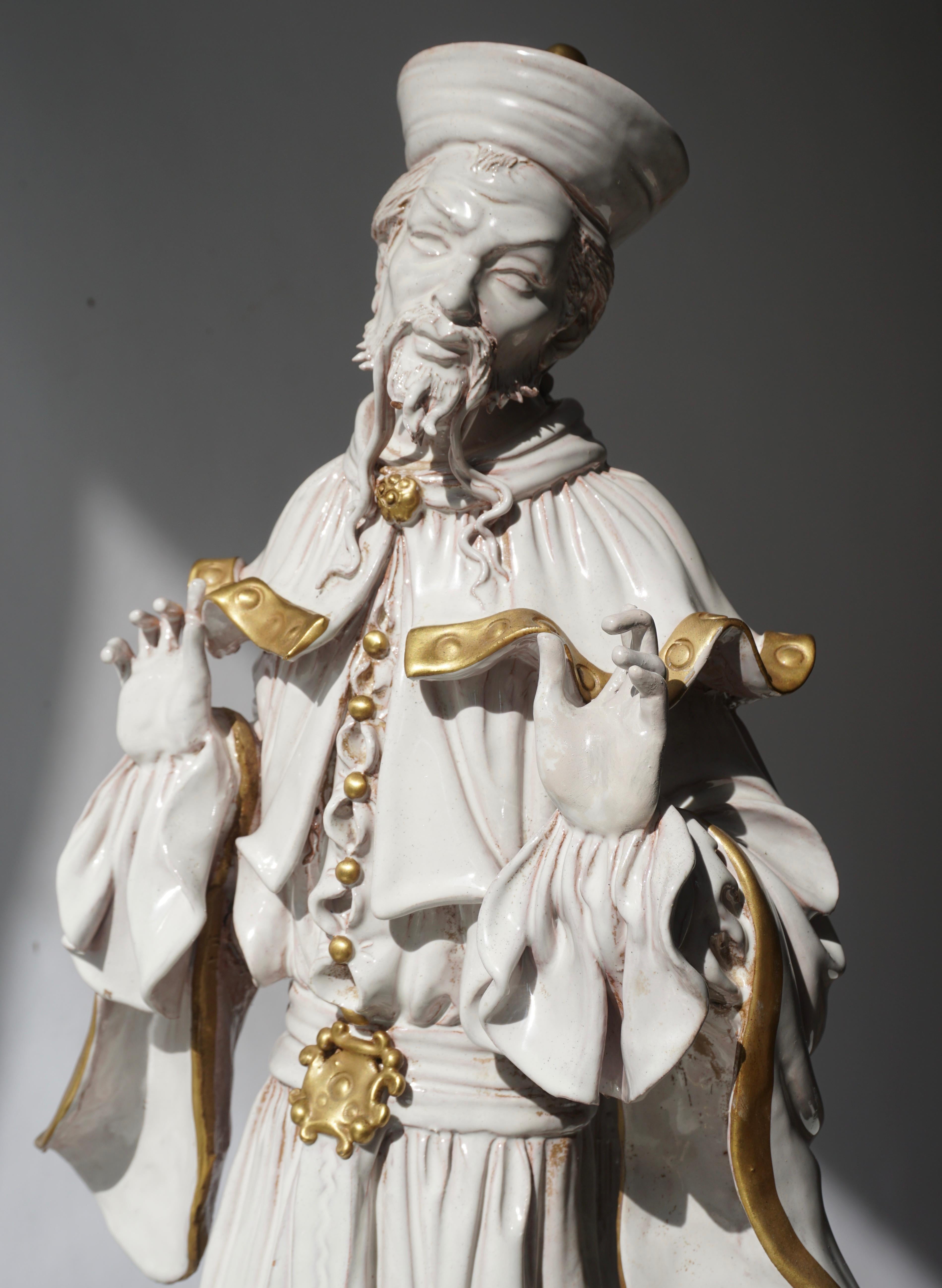 Italian Porcelain Figure by Batiguani For Sale 4