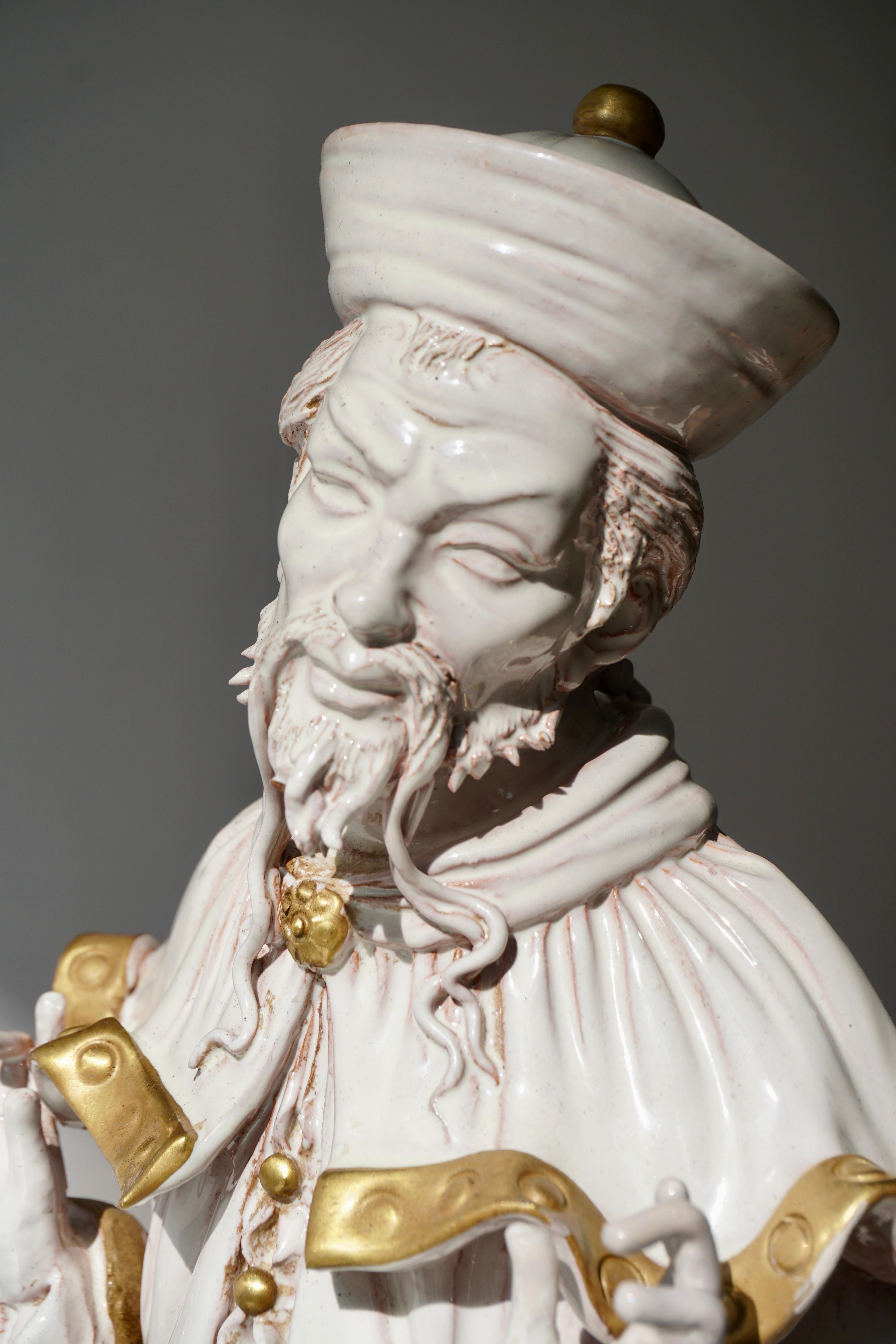 Figure en porcelaine italienne de Batiguani en vente 5
