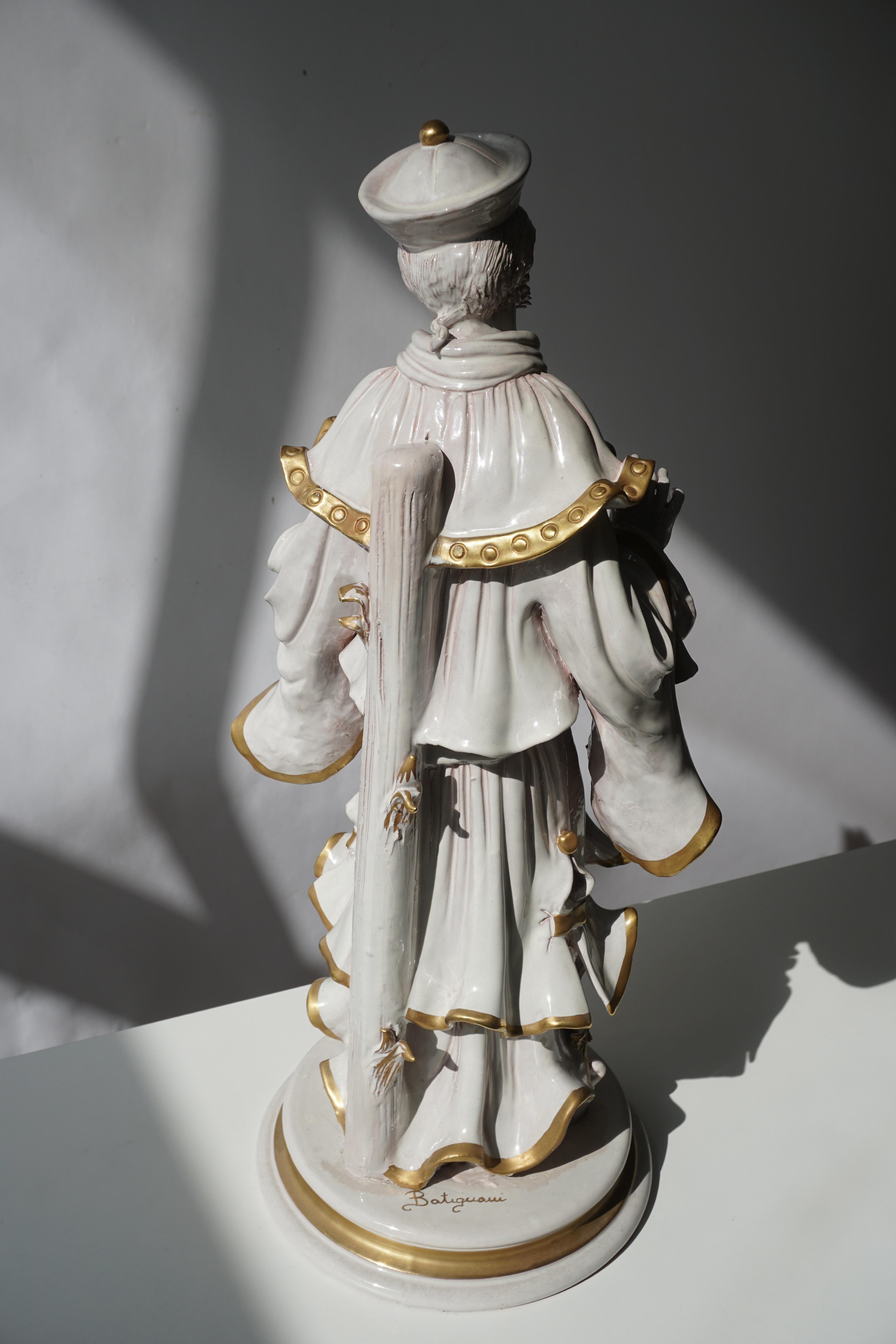 Italian Porcelain Figure by Batiguani For Sale 6
