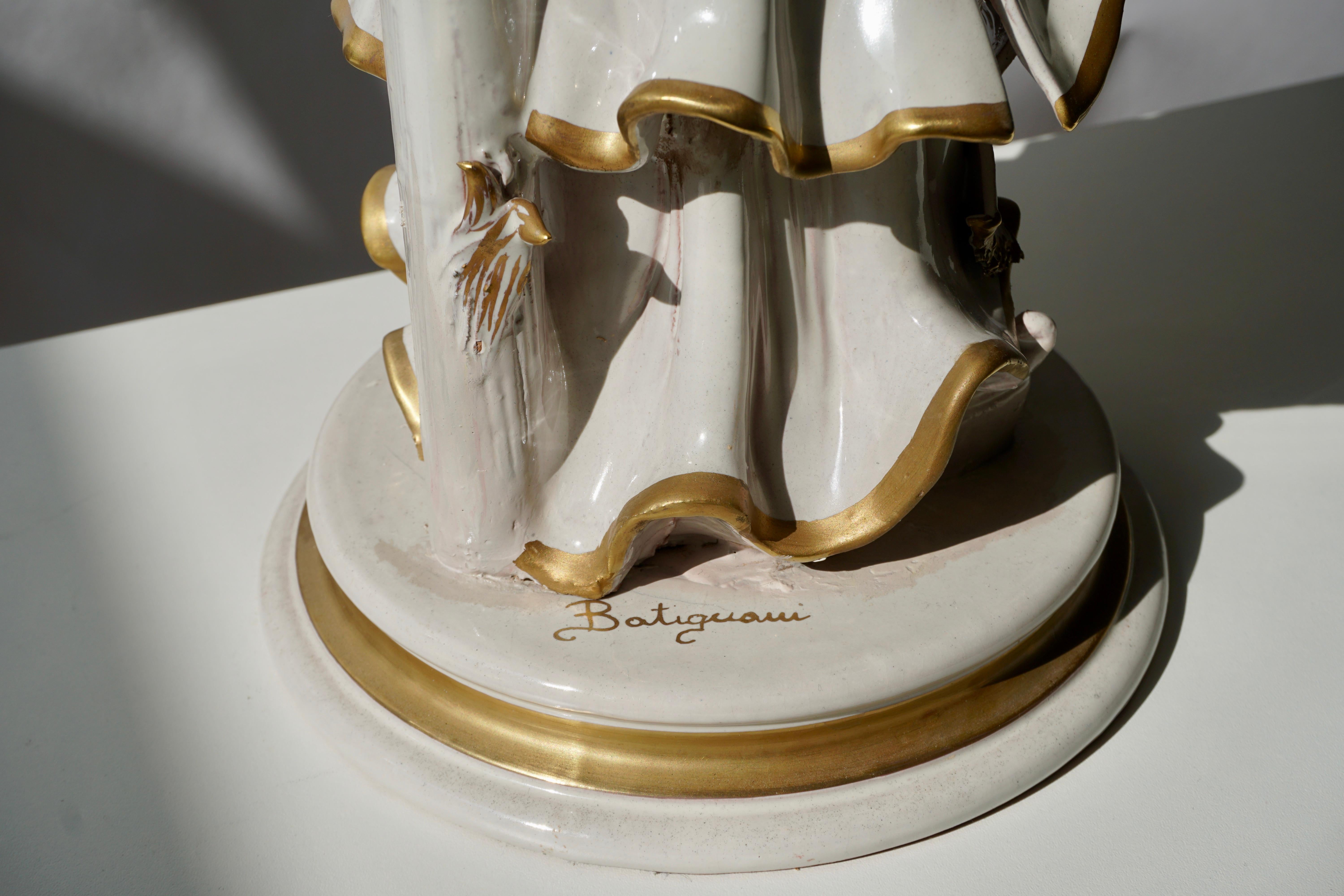Figure en porcelaine italienne de Batiguani en vente 7