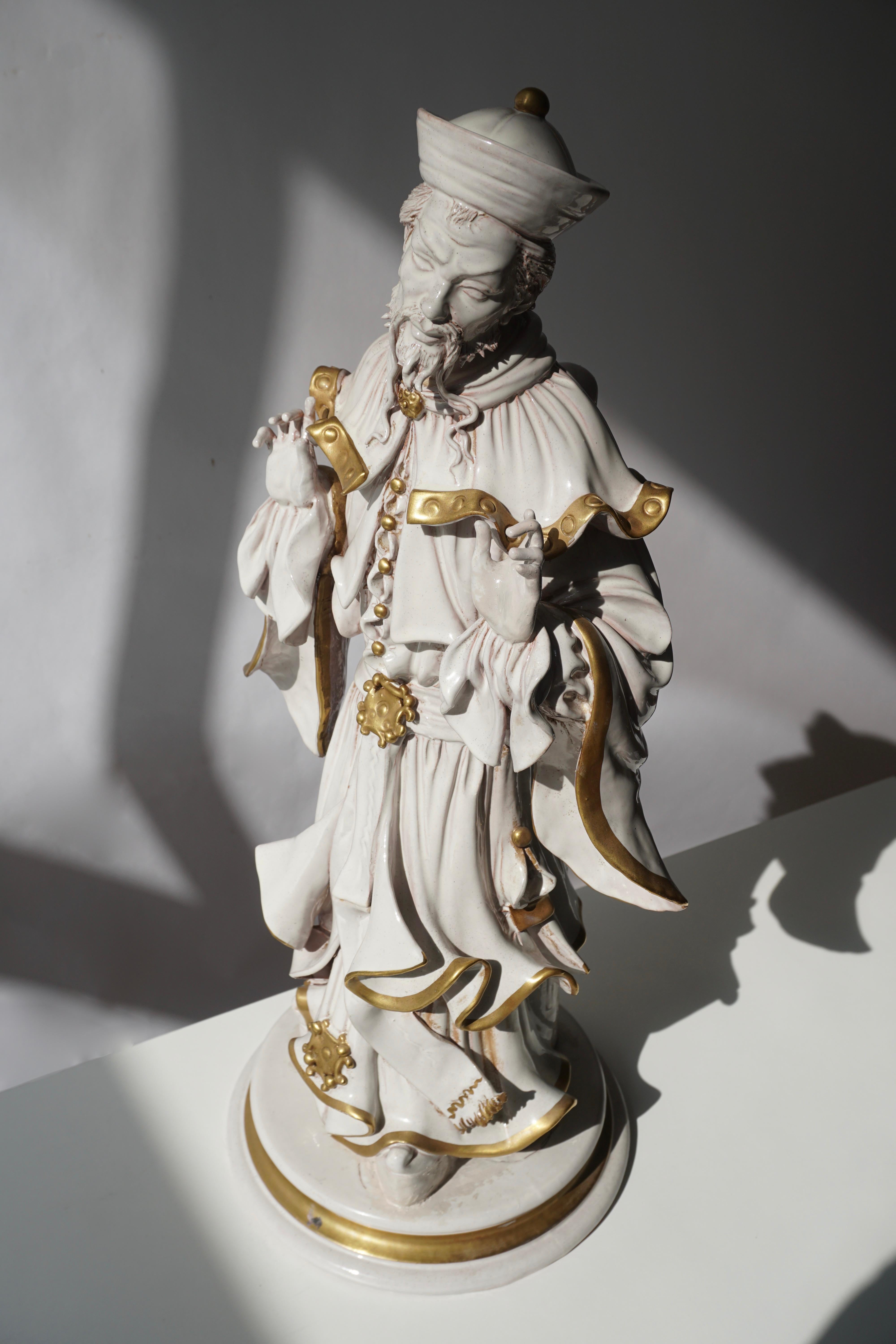 Italienische Porzellanfigur von Batiguani im Angebot 13