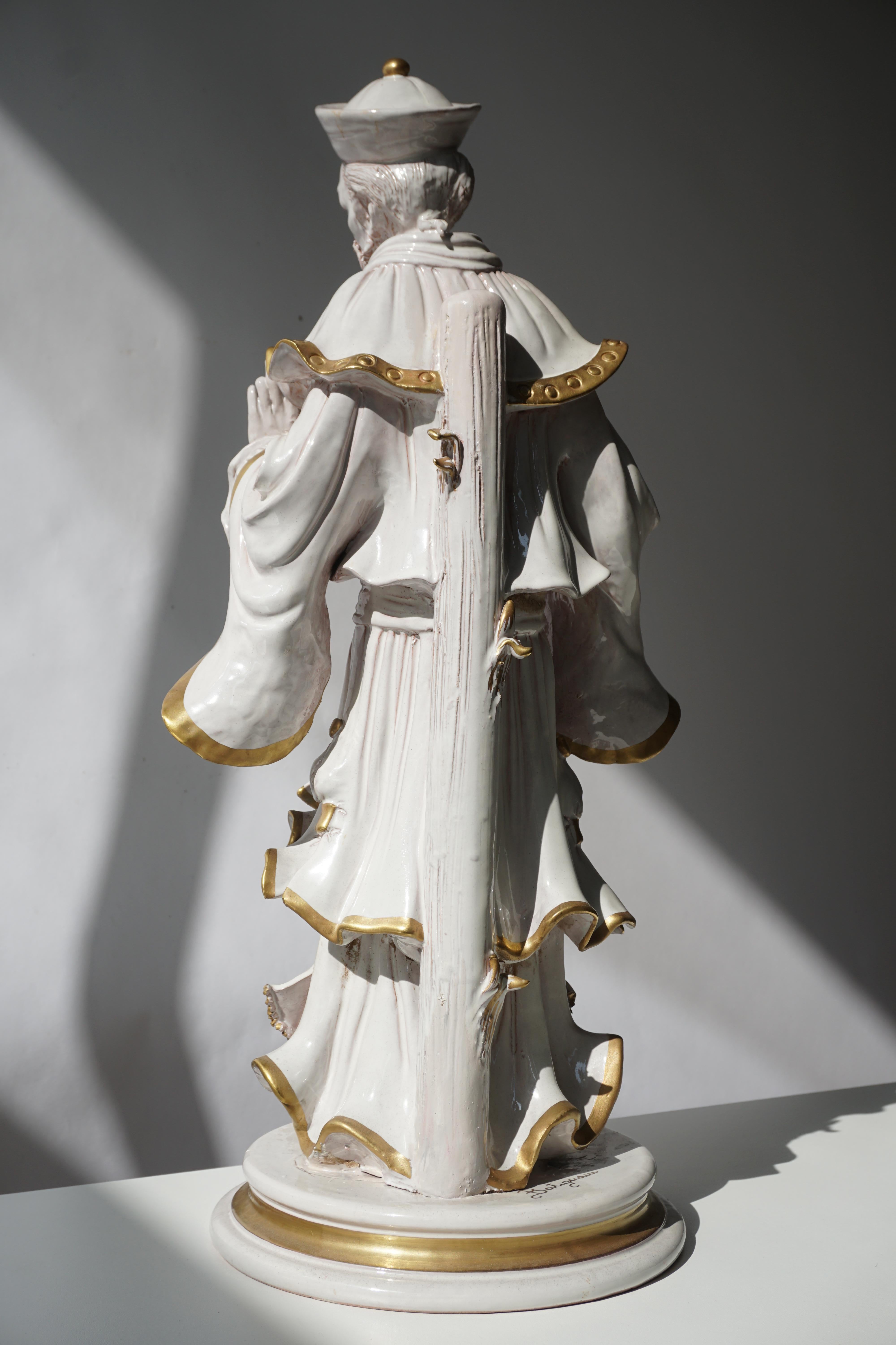 Italienische Porzellanfigur von Batiguani (20. Jahrhundert) im Angebot