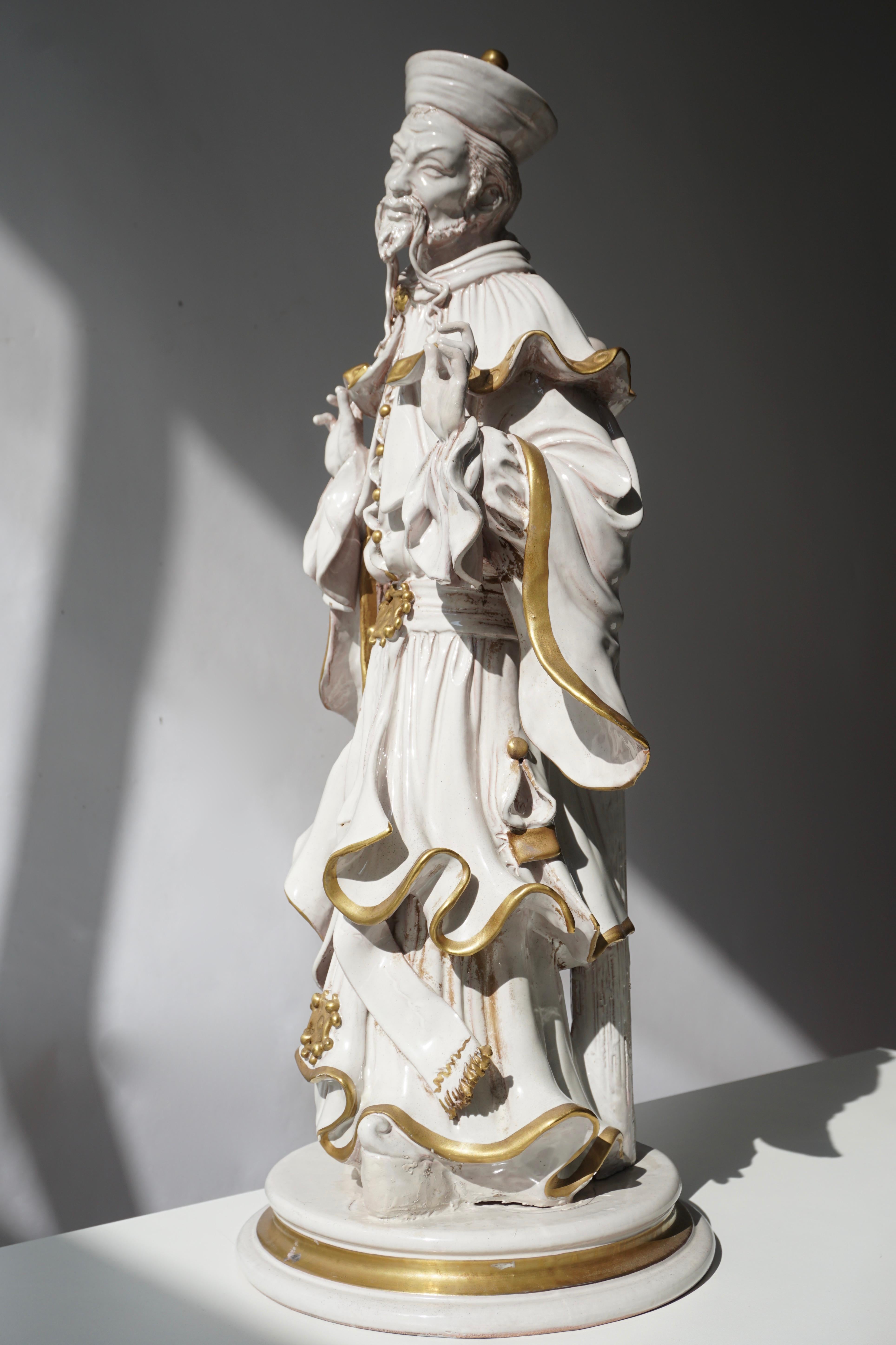 Figure en porcelaine italienne de Batiguani en vente 1
