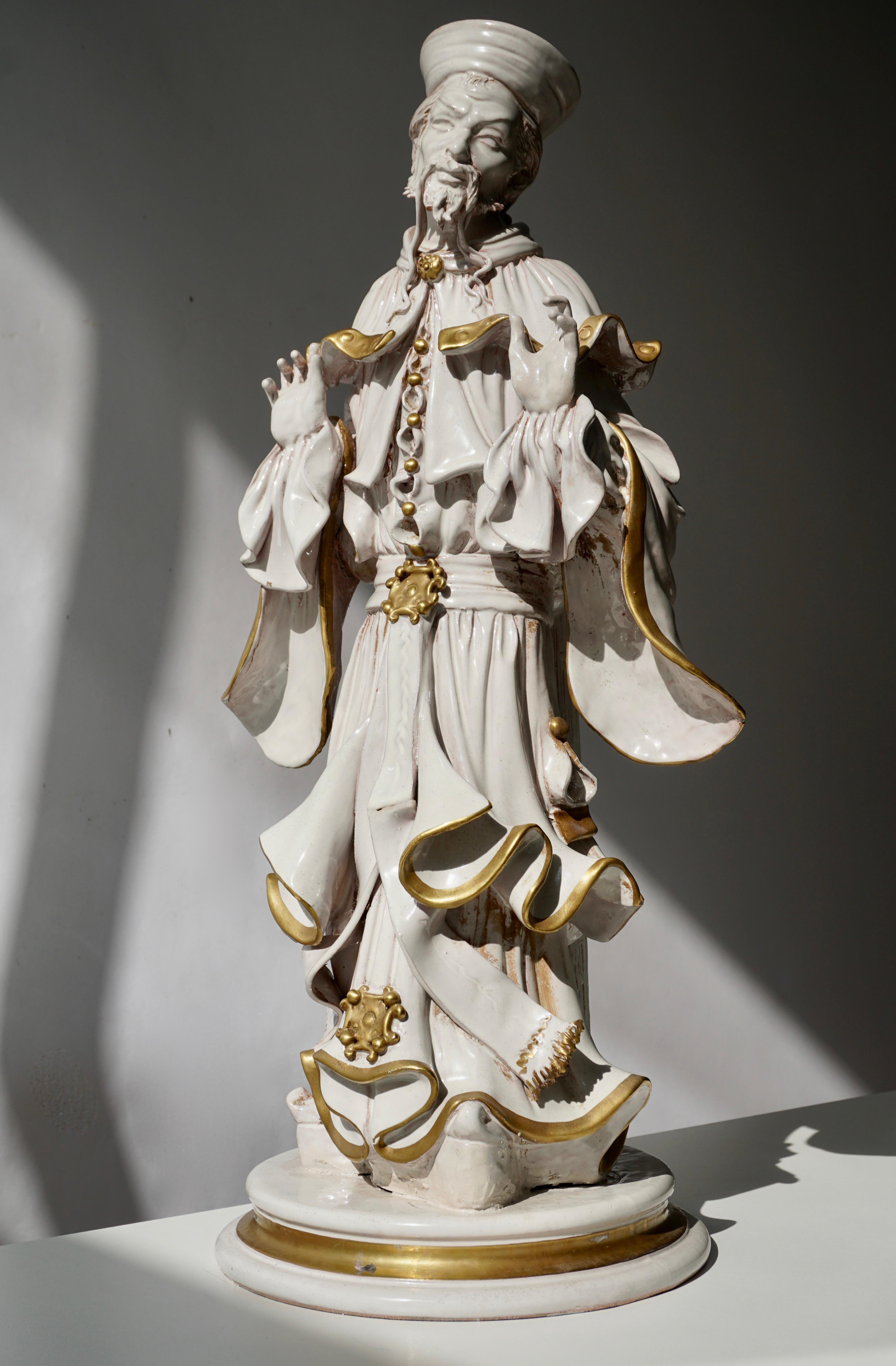 Figure en porcelaine italienne de Batiguani en vente 3