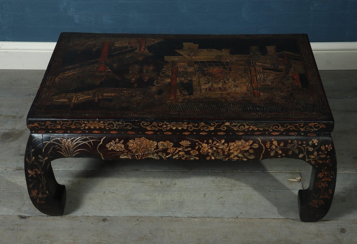 Chinese Chinoiserie Kang Table, Late 17th Century