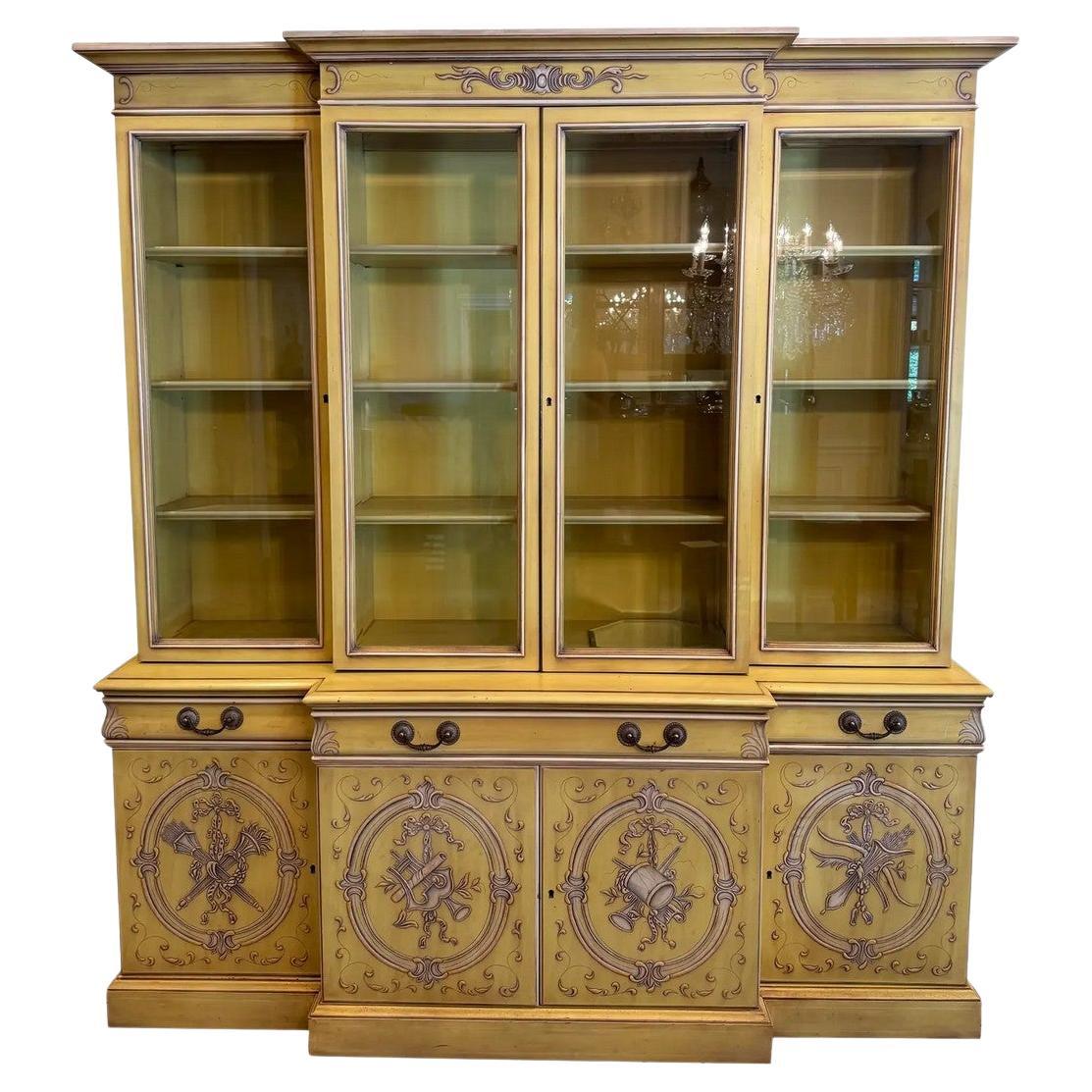 Libreria a scomparsa "Karges Furniture" in stile cineseria / Mobile portavivande in vetro