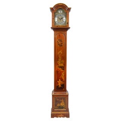 Chinoiserie lacquer Grandmother clock, circa 1920