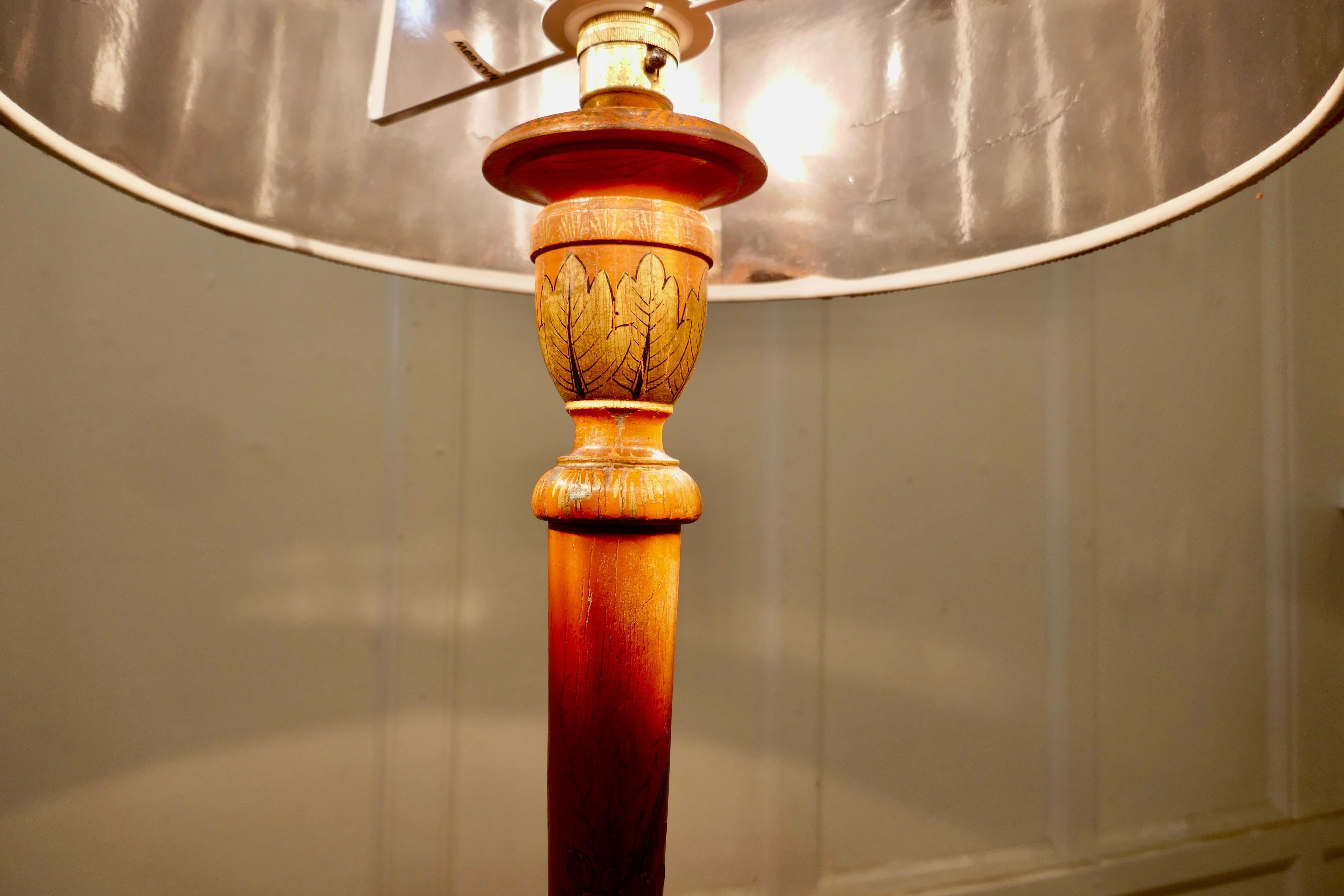 Laque Lampe de table en laque chinoiseries en vente