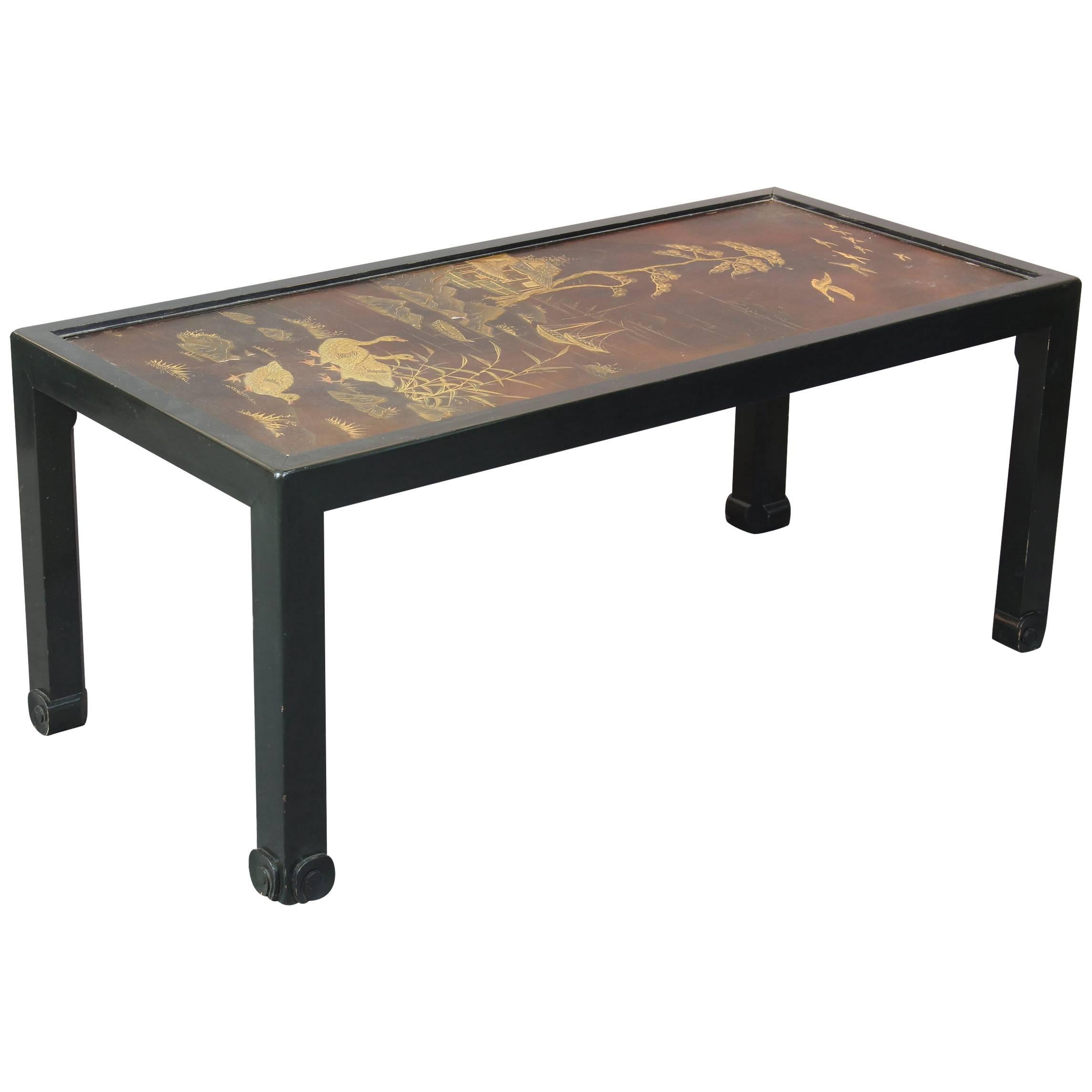 Chinoiserie Lacquered Cocktail Table