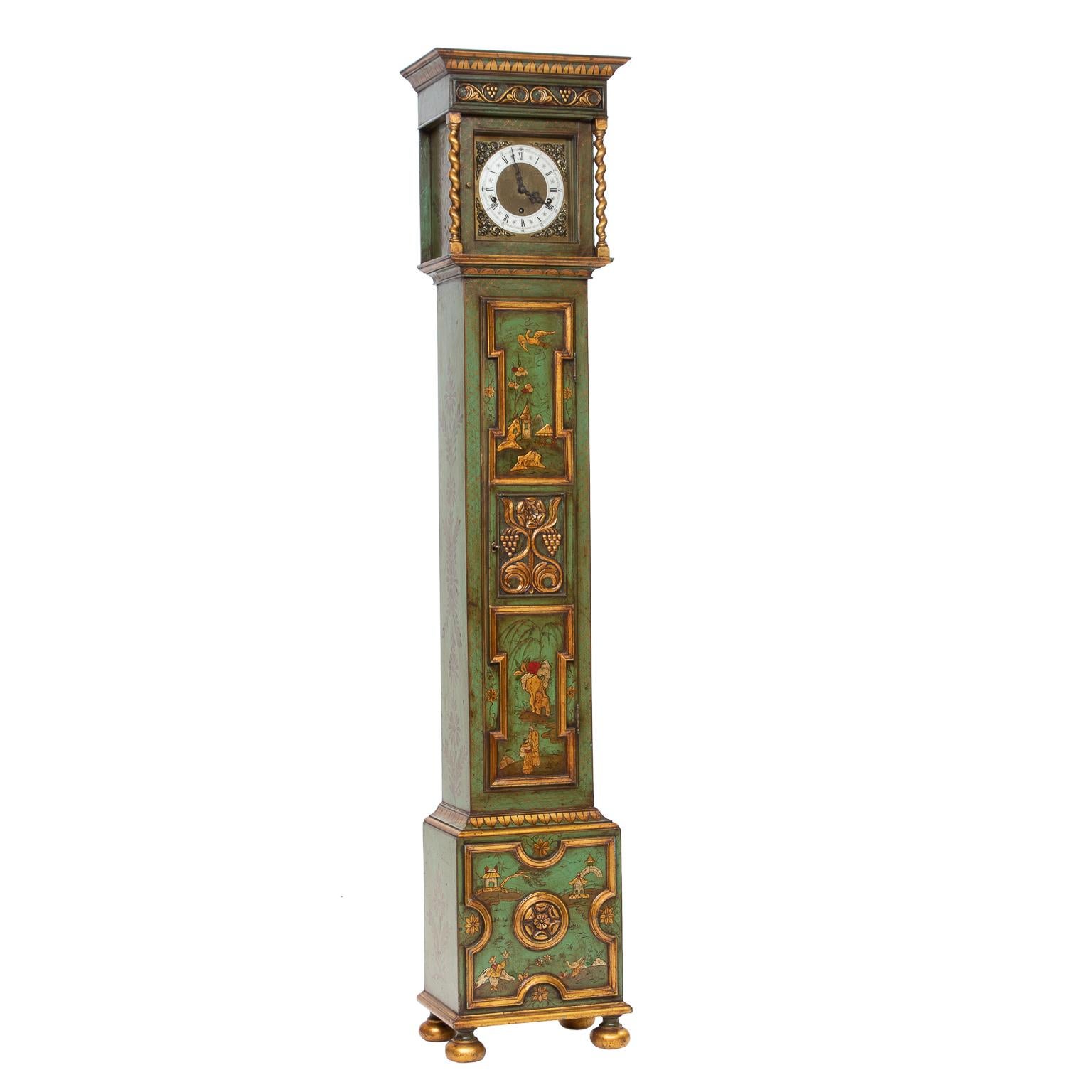 Chinoiserie Lacquered Grandmother Clock