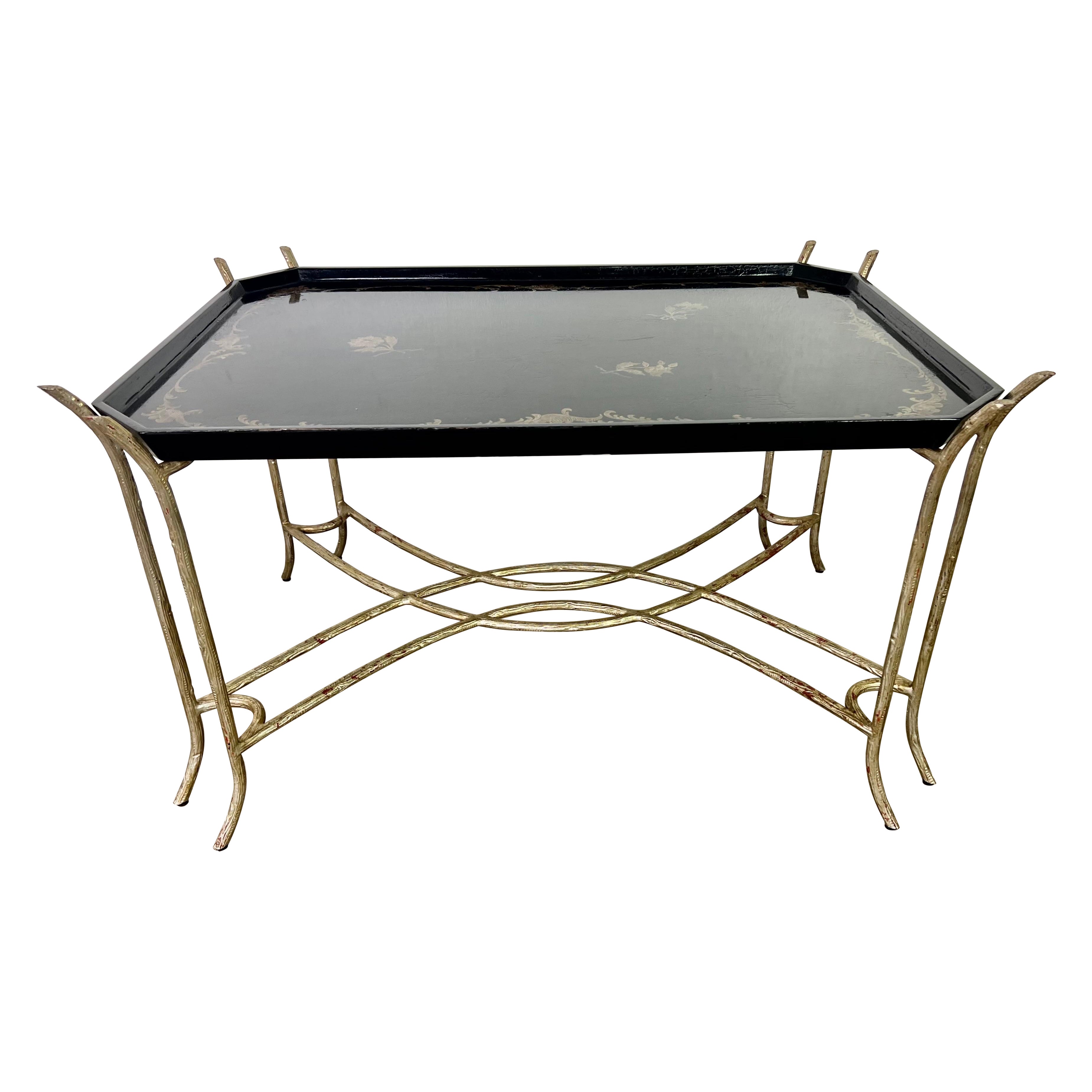 Chinoiserie Lacquered Tea Table by Ebanista For Sale