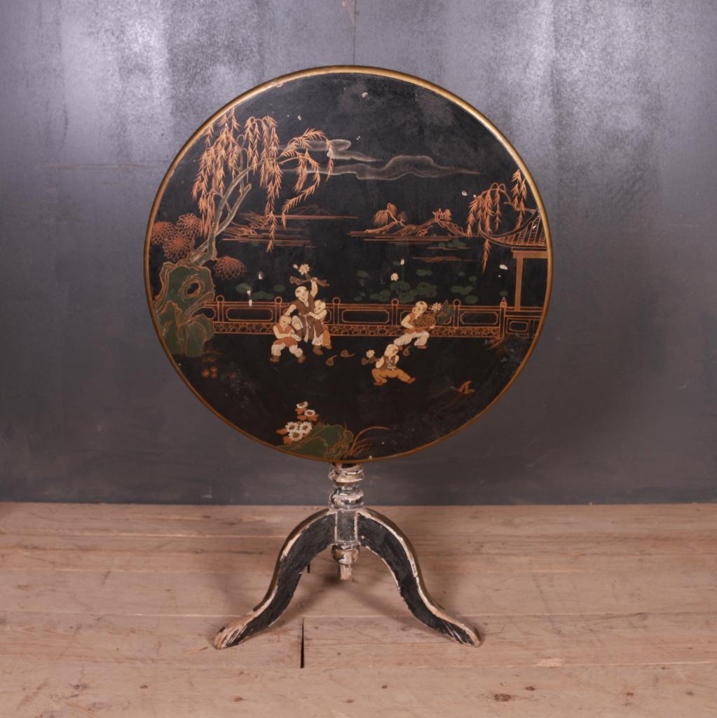 Victorian Chinoiserie Lamp Table