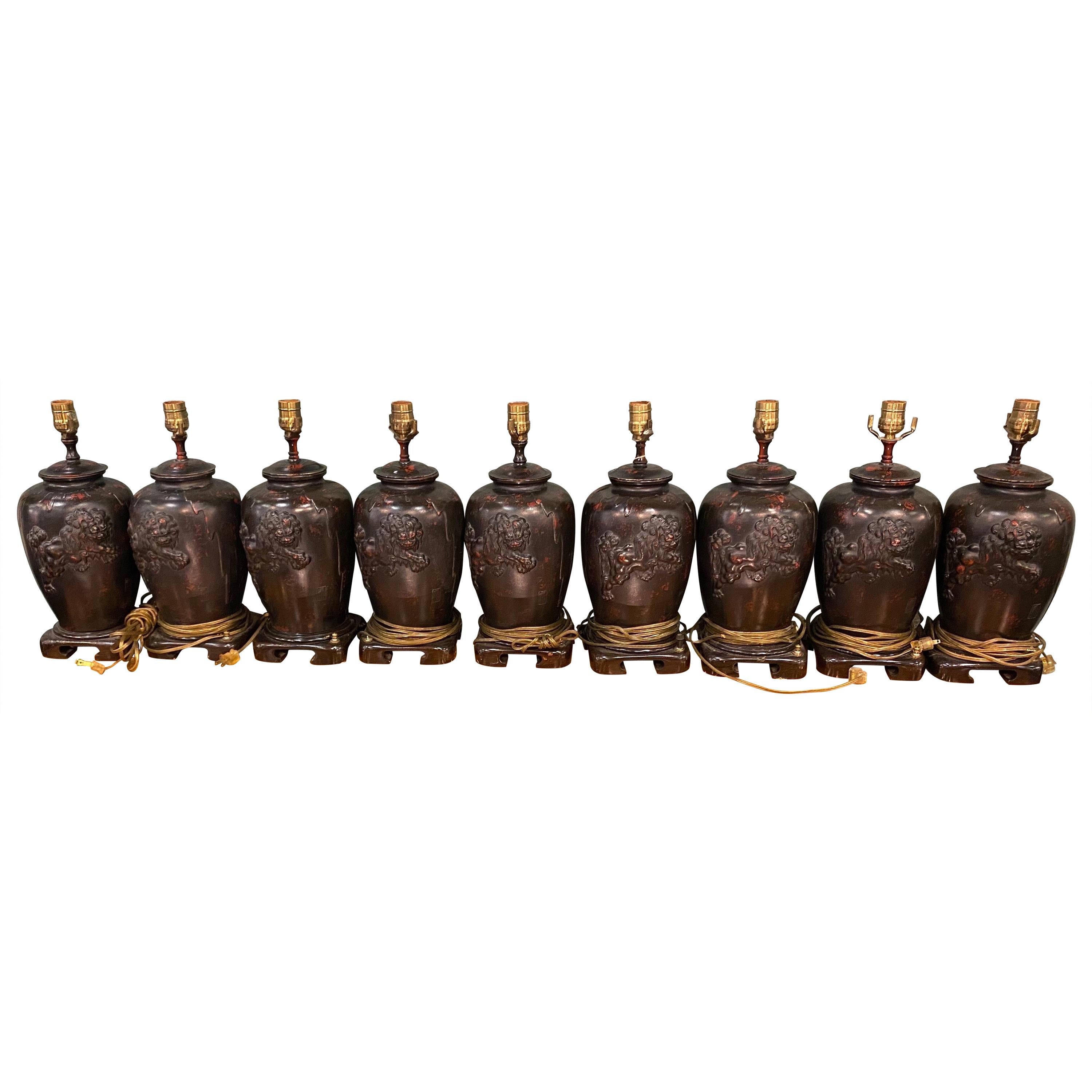 Chinoiserie Lamps After James Mont from the Waldorf Astoria For Sale