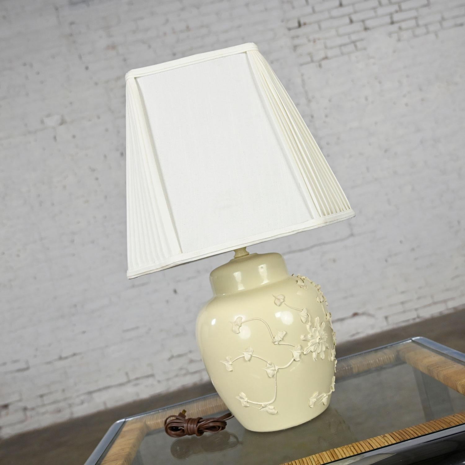 white ginger jar lamp