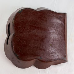 Chinoiserie Little Tray Red Papier Mache, Late 19th Century