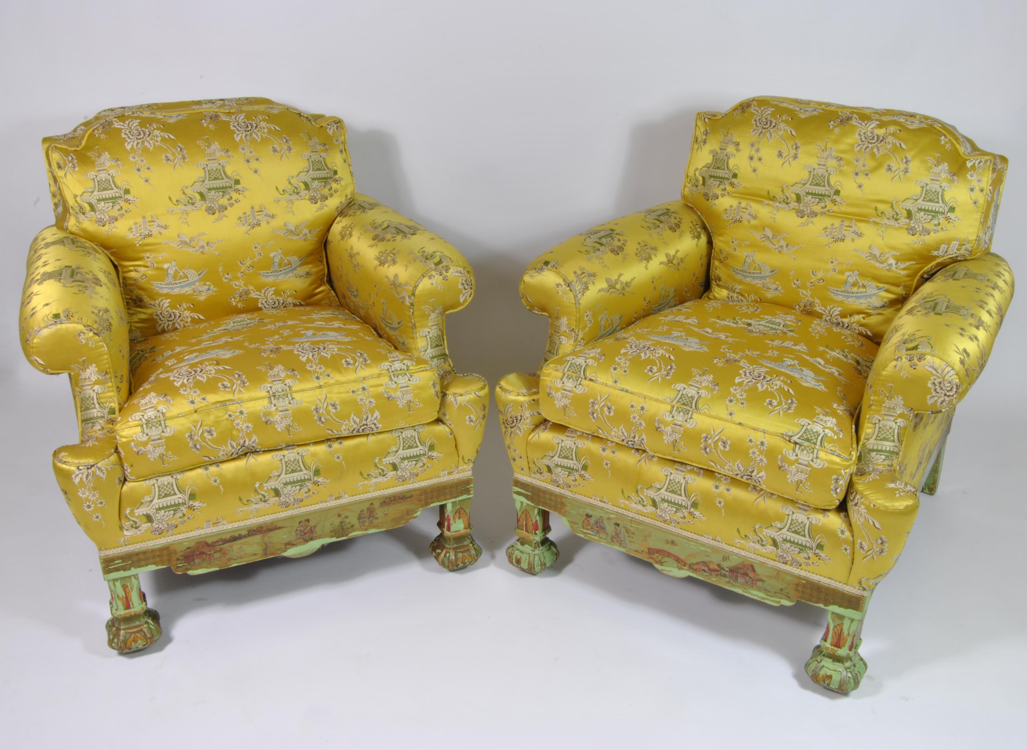 Late 19th Century Chinoiserie Living Room with Sofa and Armchairs, France, 1890 For Sale
