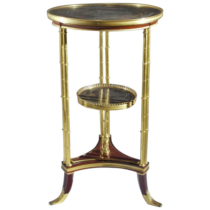 Chinoiserie Louis XVI Style Gueridon Sides Table