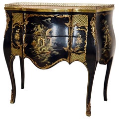 Chinoiserie Marble-Top Commode