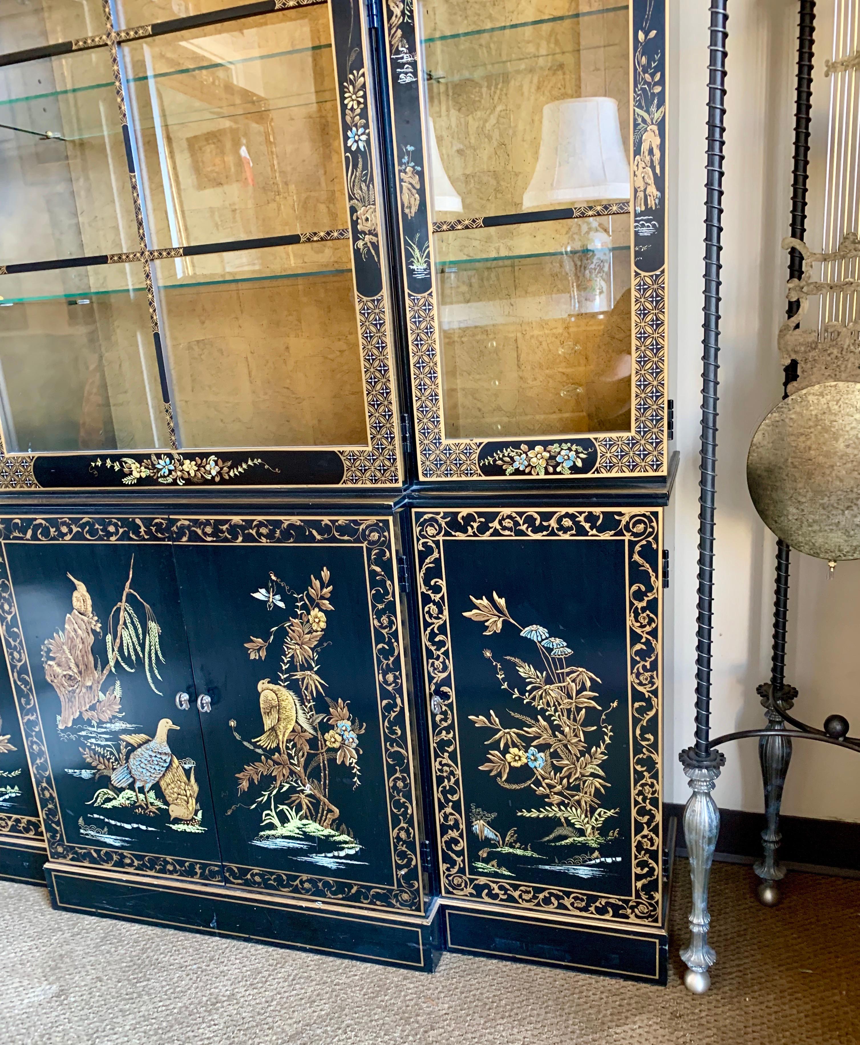 chinoiserie china cabinet