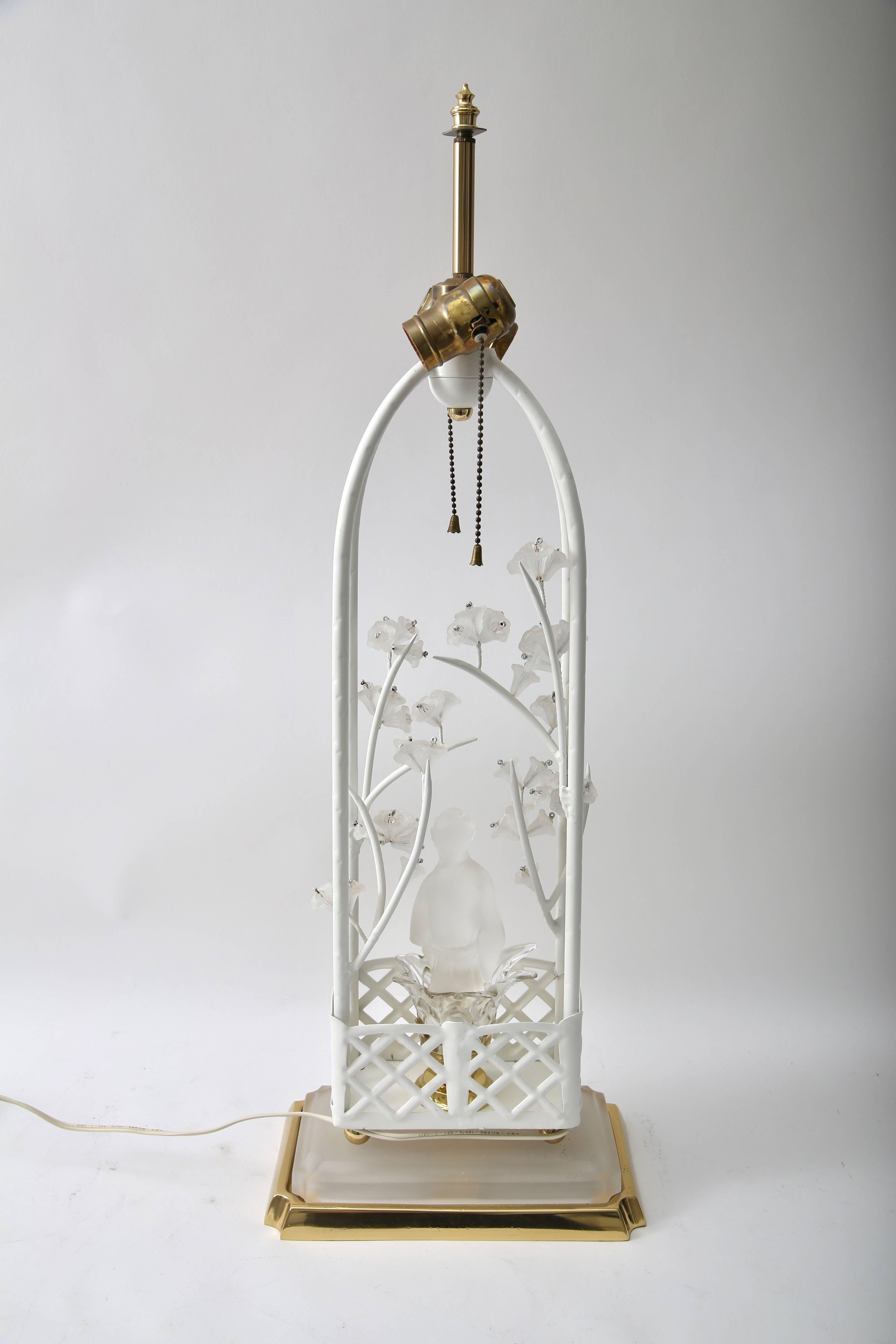 Hollywood Regency  Chinoiserie Motif Table Lamp