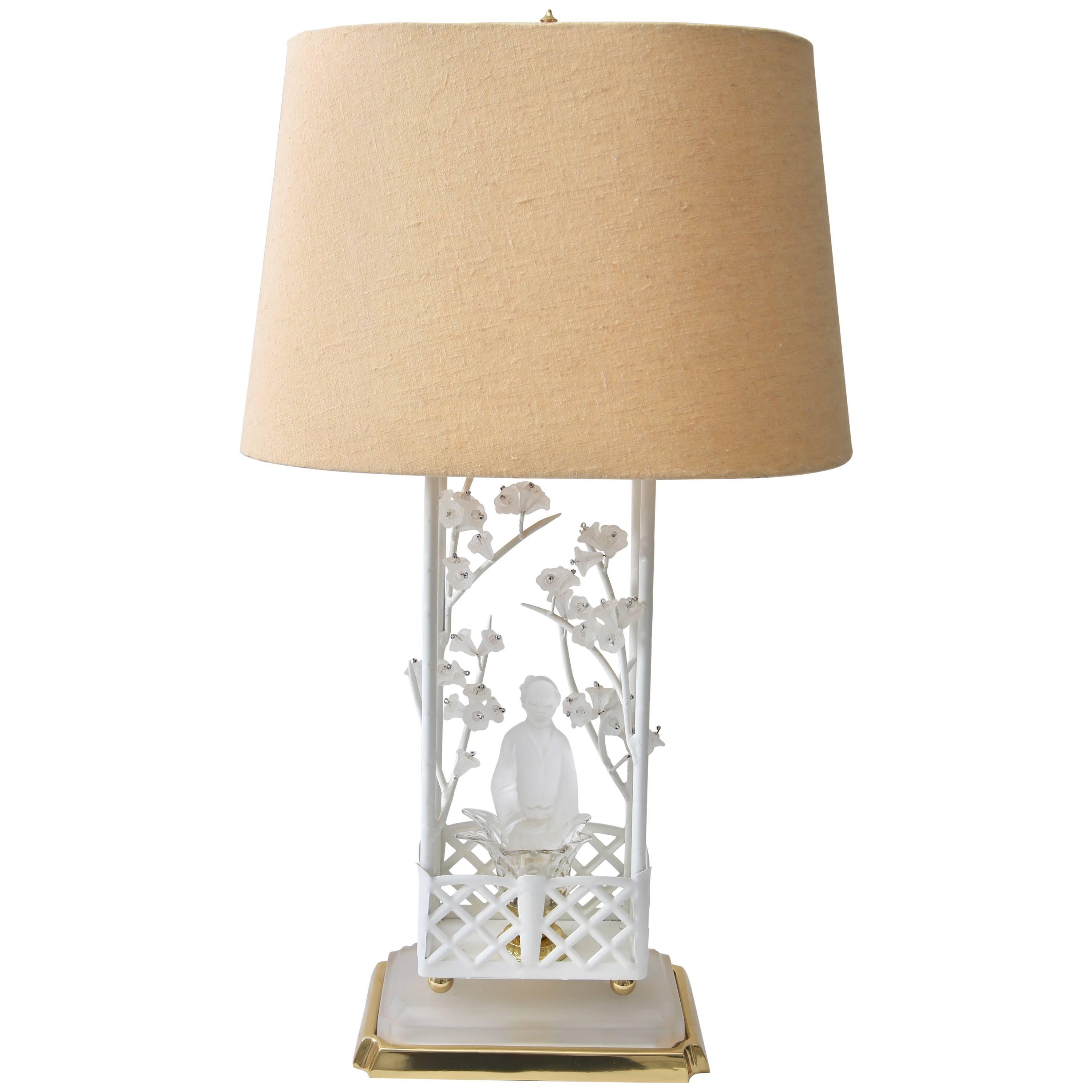  Chinoiserie Motif Table Lamp